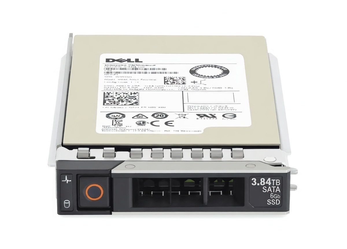 D7W7F Твердотельный накопитель Dell G14-G17, 3,84 ТБ, 2,5 SATA, 6 ГБ, TLC, RI, с DXD9H