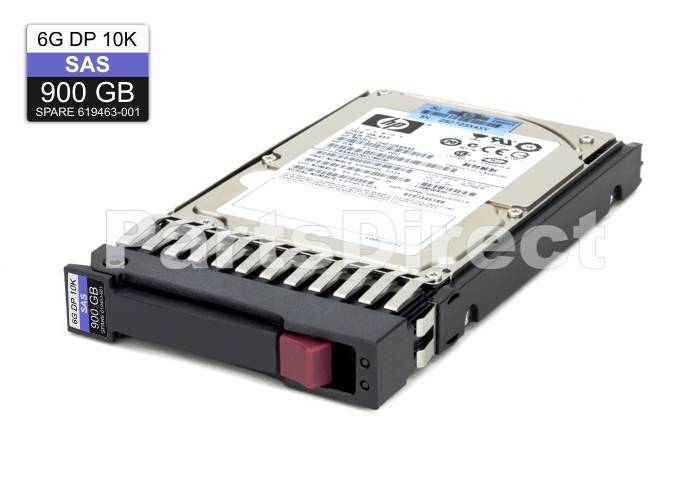 619291-B21 Жесткий диск HP 900 ГБ 6G (6 Гбит/с) с возможностью горячей замены SAS 10K 2,5" (SFF) Dual Port (DP) Enterprise (ENT)