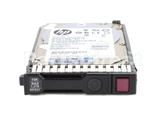 697574-B21 HP 1,2 ТБ 6G (6 Гбит/с) Горячая замена SAS SmartDrive 2,5" SFF 10K Enterprise ENT жесткий диск