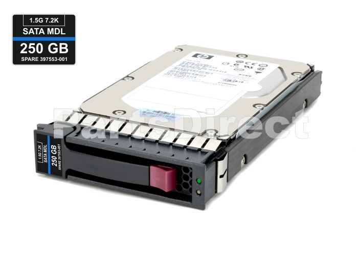 349239-B21 Жесткий диск HP 250 ГБ 1,5 Гбит/с (1,5 Гбит/с) с возможностью горячей замены, Serial ATA (SATA), 7,2 тыс. об/мин, 3,5 дюйма, LFF Entry (ETY)