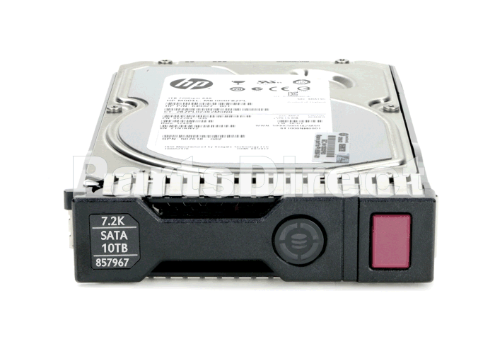 857648-B21 HP 10 ТБ 6G (6 Гбит/с) с возможностью горячей замены Serial ATA SATA SmartDrive 3,5" LFF 512e Helium 7.2K Midline MDL жесткий диск
