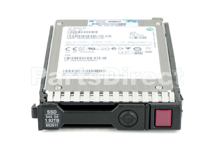 802911-001 HP 1,92 ТБ 12G (12 Гбит/с) Hot-Plug SAS SmartDrive 2,5" SFF Write Intensive WI Solid State Drive SSD