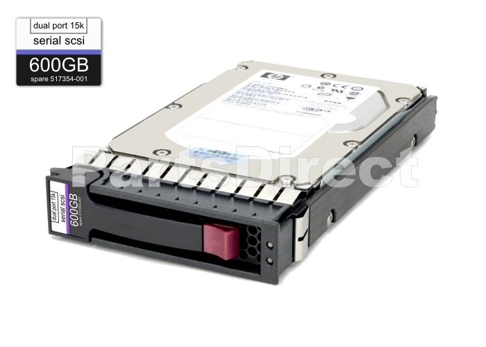 533871-003 HP 600-GB 6G 15K 3.5 DP SAS