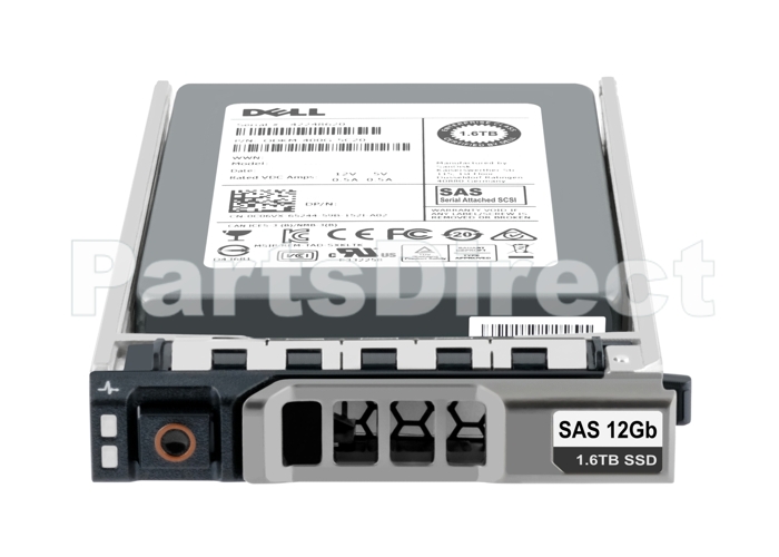 Твердотельный накопитель Dell R210 1,6 ТБ 12G (12 Гбит/с) SAS 2,5" SFF с высокой интенсивностью записи