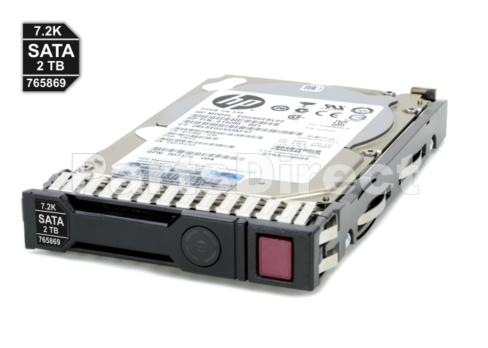 765455-B21 HP 2 ТБ 6G (6 Гбит/с) Горячая замена Serial ATA SATA SmartDrive 2,5" SFF 512e 7.2K Midline MDL жесткий диск